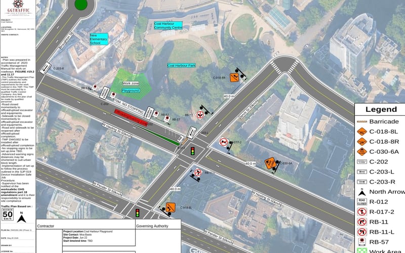 GGtraffic Solutions Coal Harbour Playground traffic management plan